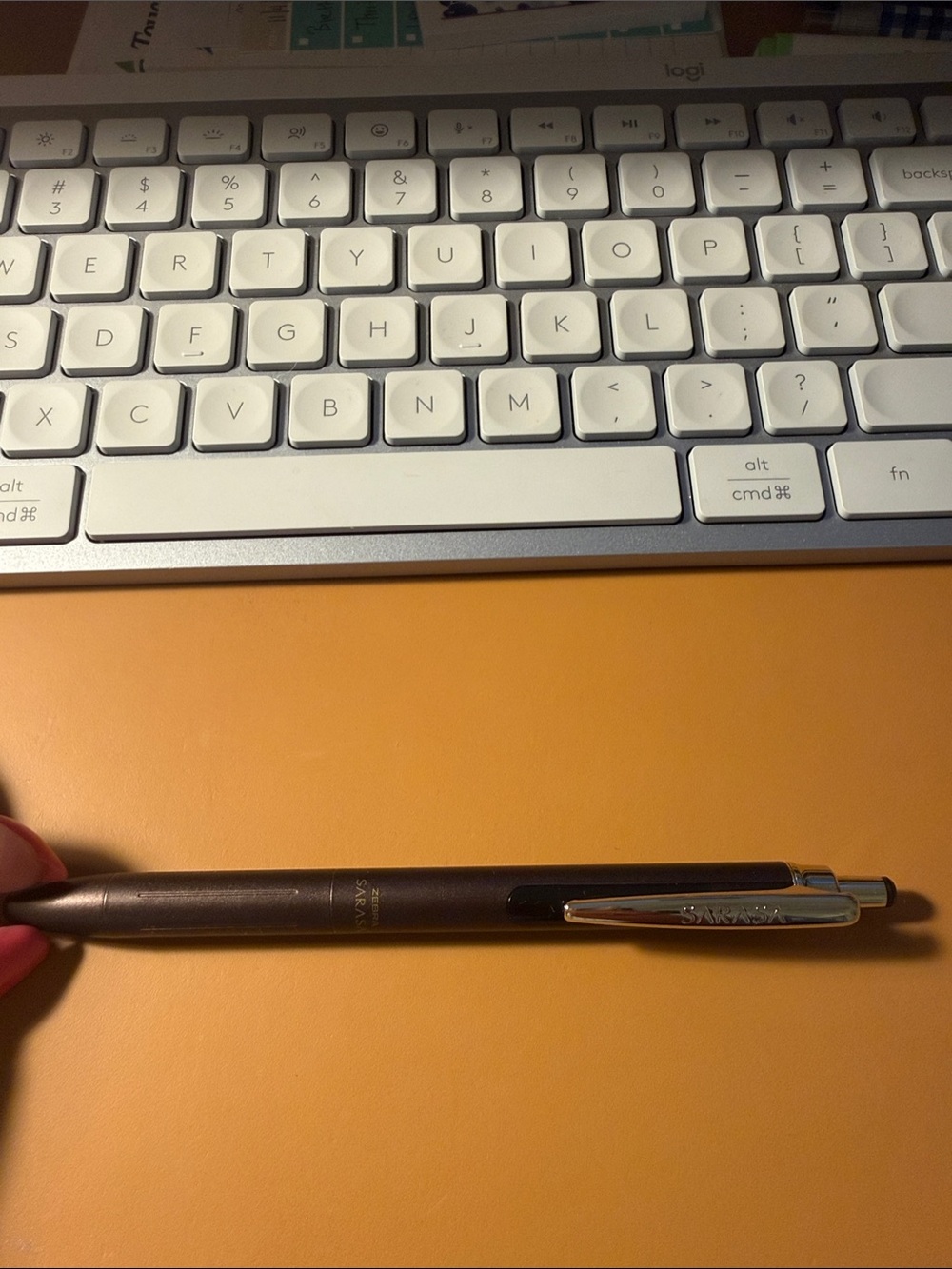 Zebra Gel Ballpoint Pen, Sarasa Grand 0.5mm Vintage Color, Brown Gray